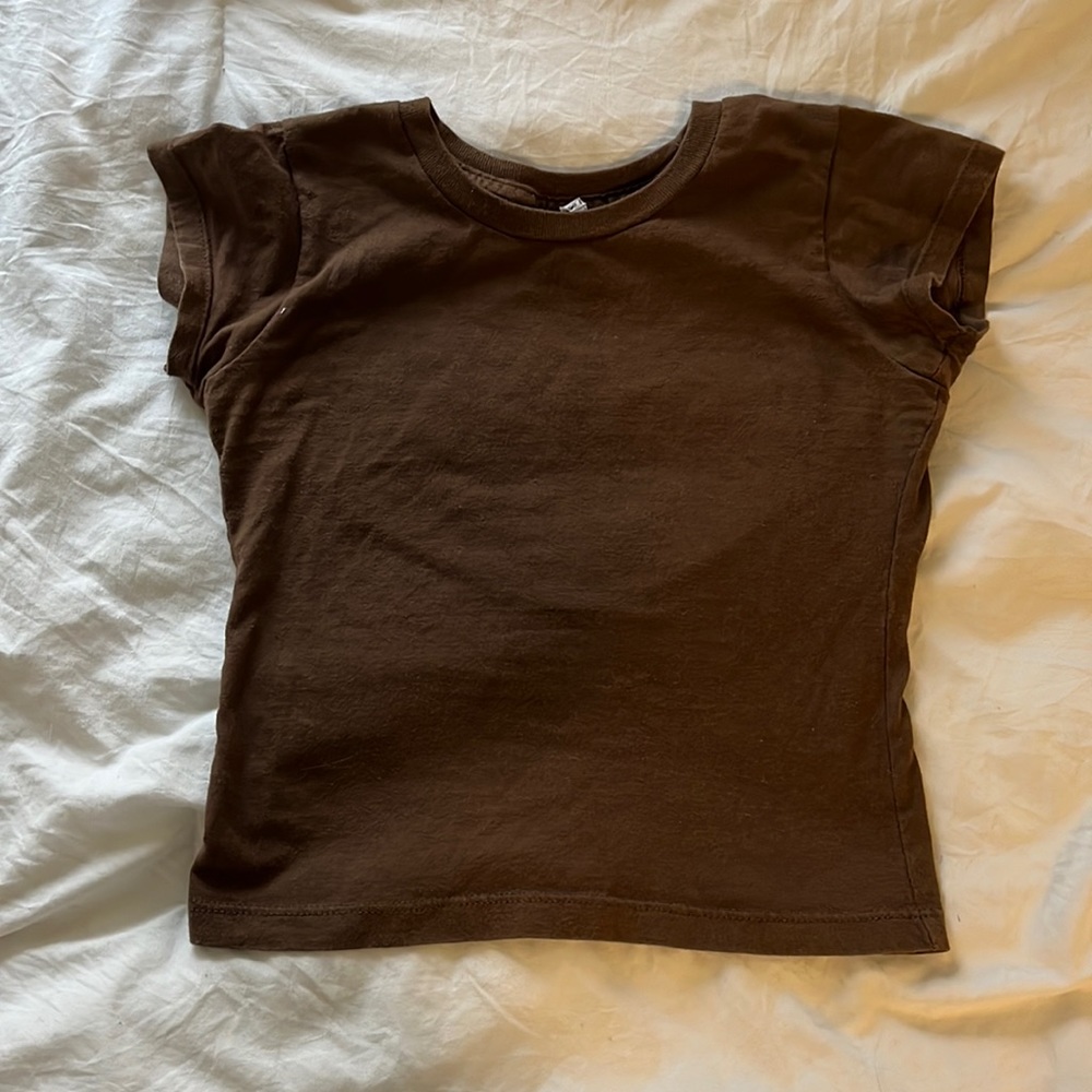 Brown baby tee